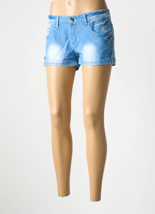 Short tissage denim bleu X-MAX femme