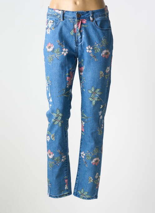 Jeans coupe slim bleu S.QUISE pour femme