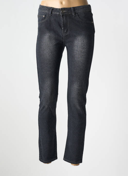 Jeans coupe slim gris X-MAX pour femme