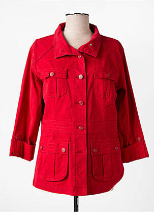 Veste casual coupe cintrée rouge S.QUISE femme