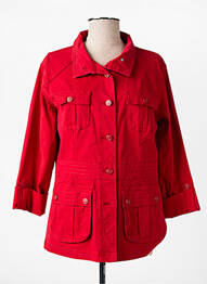 Veste casual coupe cintrée rouge S.QUISE femme