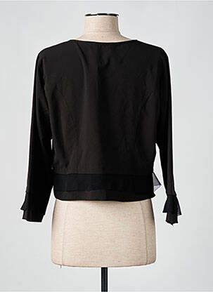 Veste casual col rond noir S.QUISE femme