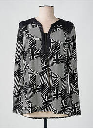 T-shirt manches longues manches longues noir S.QUISE femme