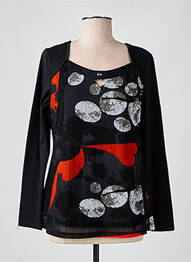 Top tissage jersey manches longues noir S.QUISE femme