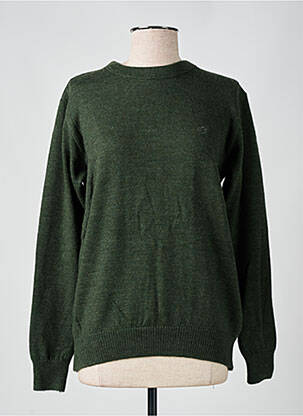 Pull tissage chiné manches longues vert LION'STREET femme