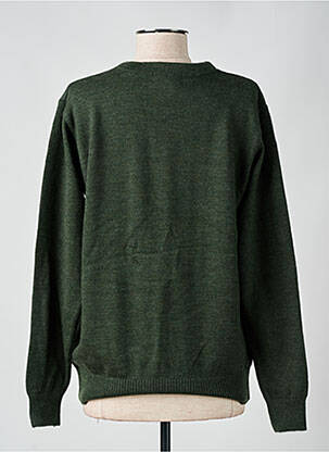 Pull tissage chiné manches longues vert LION'STREET femme