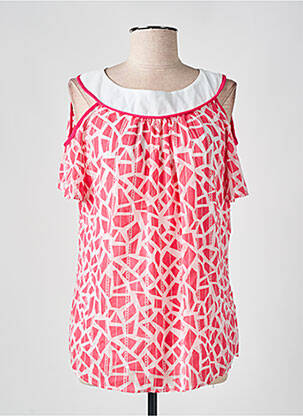 Blouse manches courtes manches courtes rose S.QUISE femme