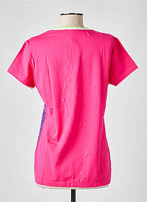T-shirt stretch manches courtes rose S.QUISE femme