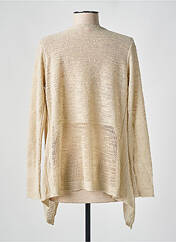 Gilet manches longues beige DUGER pour femme seconde vue