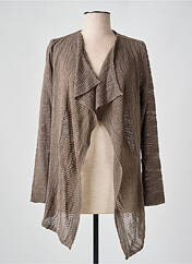 Gilet manches longues marron DUGER pour femme seconde vue