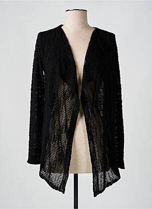 Gilet manches longues noir DUGER pour femme