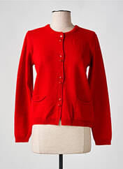 Gilet manches longues rouge DUGER pour femme seconde vue