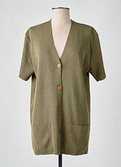 Gilet manches courtes vert DUGER pour femme seconde vue