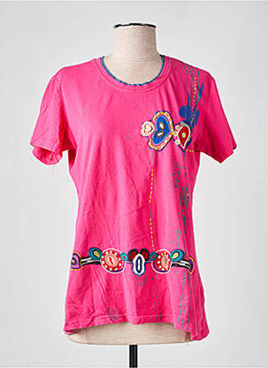 T-shirt rose S.QUISE pour femme