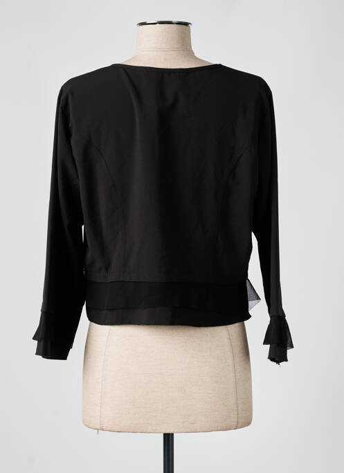 Veste casual col rond noir S.QUISE femme