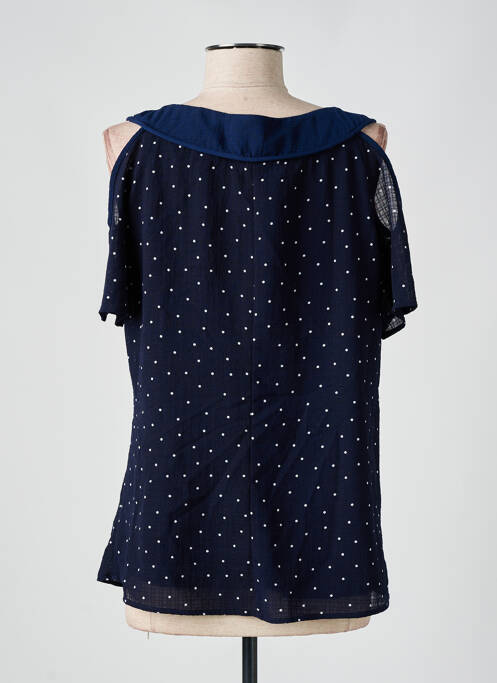 Blouse manches courtes manches courtes bleu S.QUISE femme