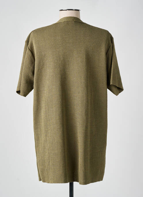 Gilet manches courtes vert DUGER pour femme