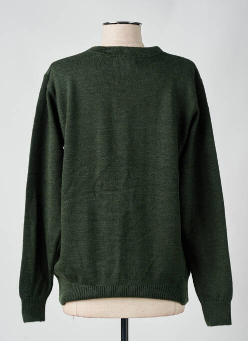 Pull tissage chiné manches longues vert LION'STREET femme