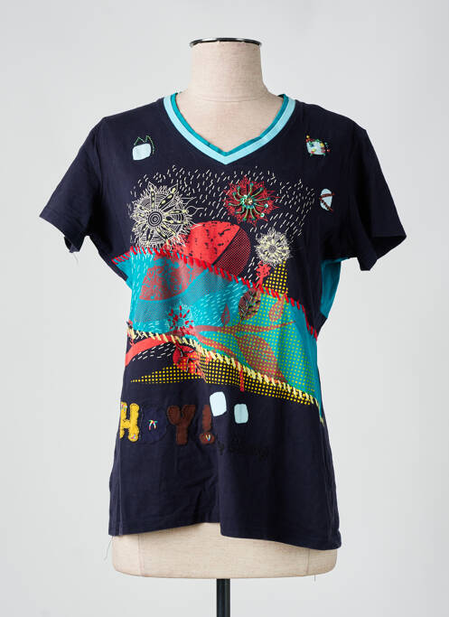 T-shirt bleu S.QUISE pour femme