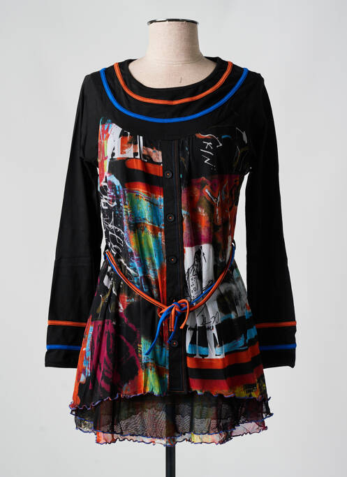 Tunique manches longues noir S.QUISE pour femme