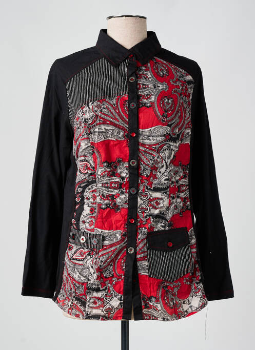 Tunique manches longues rouge S.QUISE pour femme