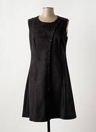 Robe mi-longue sans manche sans manche noir S.QUISE femme