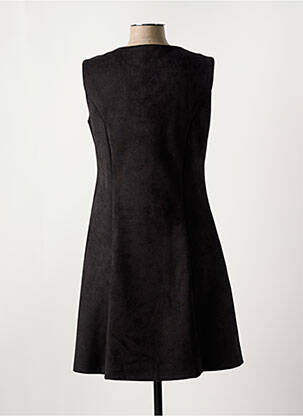 Robe mi-longue sans manche sans manche noir S.QUISE femme