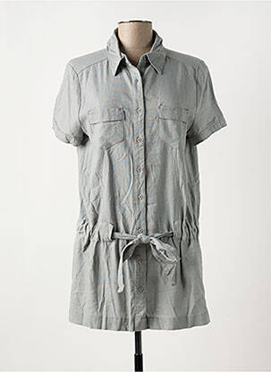 Tunique manches courtes coupe cintrée gris CHIQUE femme
