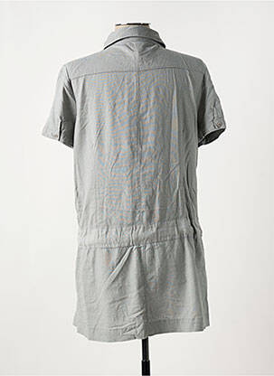 Tunique manches courtes coupe cintrée gris CHIQUE femme