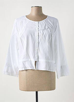 Veste casual col rond blanc S.QUISE femme