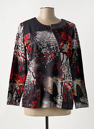 T-shirt manches longues manches longues rouge S.QUISE femme