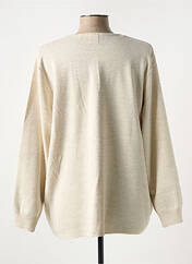 Gilet manches longues beige DUGER pour femme seconde vue