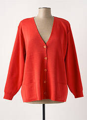 Gilet manches longues orange DUGER pour femme seconde vue