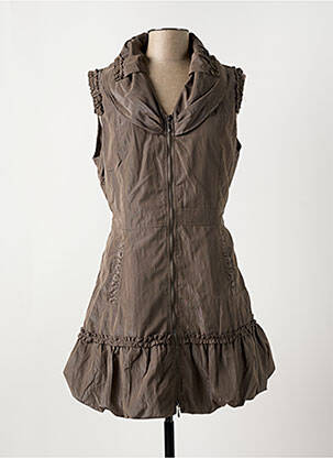 Robe courte marron GLAMZ pour femme