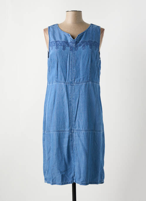 Robe mi-longue sans manche sans manche bleu S.QUISE femme