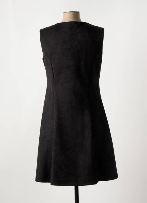 Robe mi-longue sans manche sans manche noir S.QUISE femme