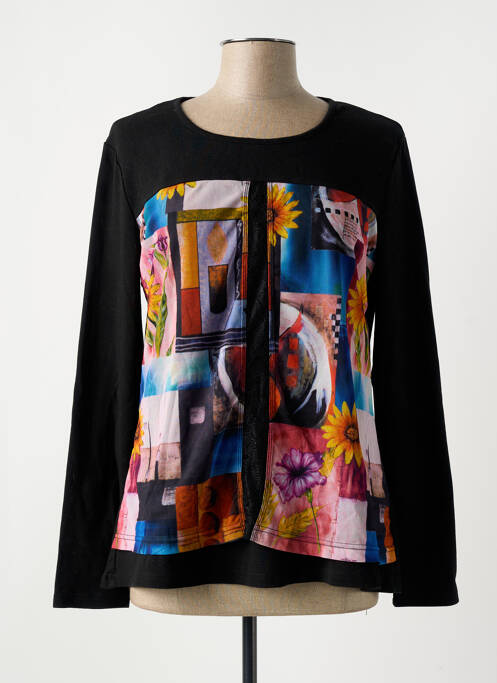 T-shirt manches longues manches longues noir S.QUISE femme