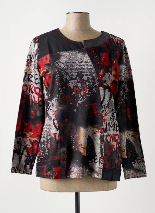 T-shirt manches longues manches longues rouge S.QUISE femme