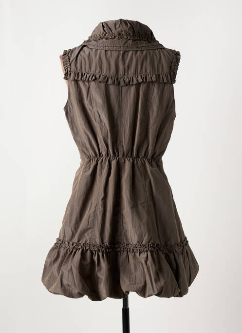 Robe courte marron GLAMZ pour femme