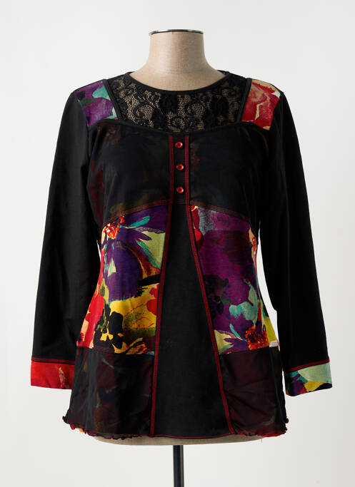 T-shirt noir QUATRE VINGT JOURS pour femme