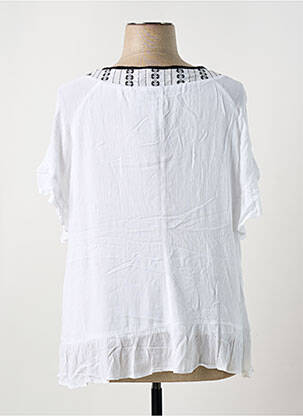 Blouse manches courtes manches courtes blanc S.QUISE femme