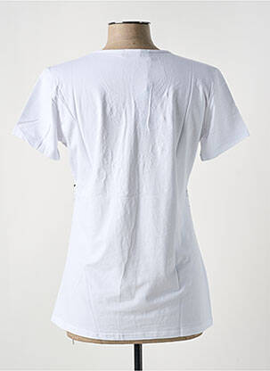 T-shirt imprimé fantaisie manches courtes blanc S.QUISE femme