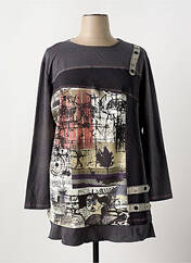 Tunique manches longues gris S.QUISE pour femme seconde vue