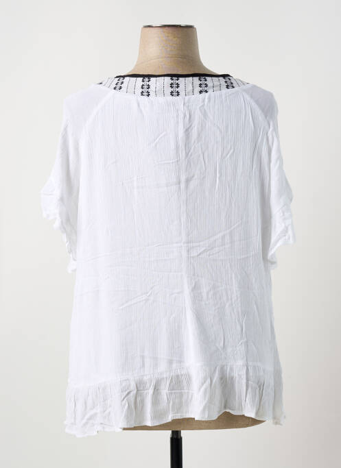 Blouse manches courtes manches courtes blanc S.QUISE femme