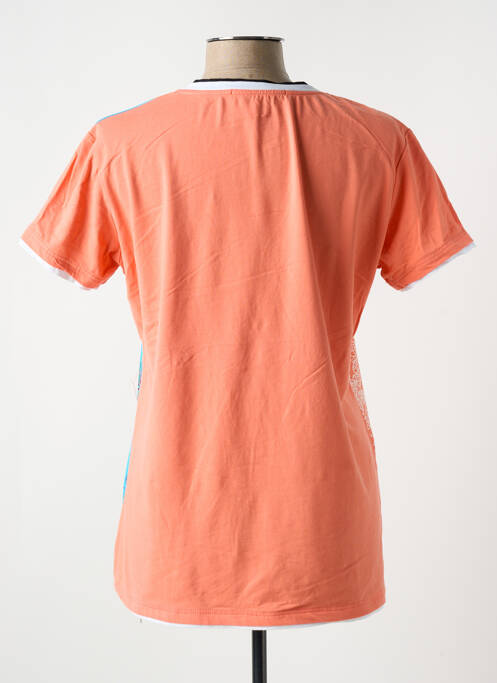 T-shirt coupe cintrée manches courtes orange S.QUISE femme