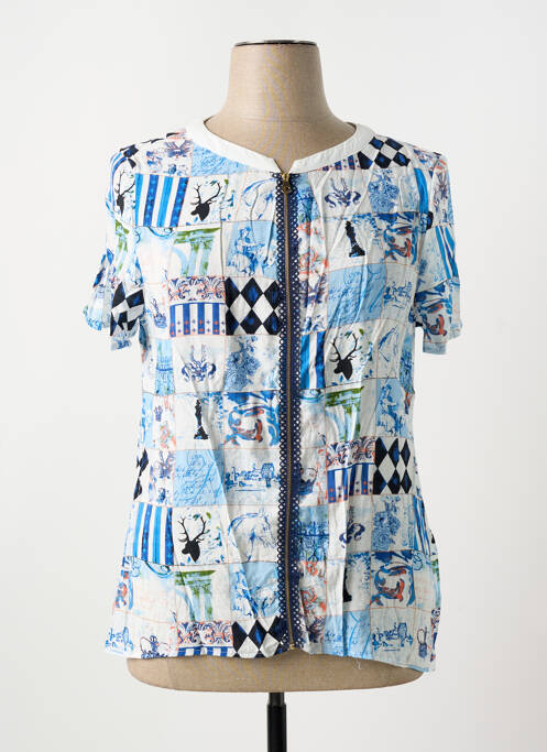 Blouse bleu S.QUISE pour femme