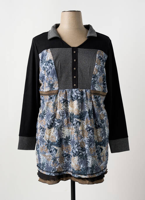 Tunique manches longues noir S.QUISE pour femme