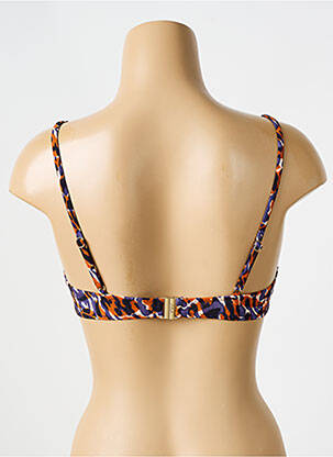 Haut de maillot de bain bretelles élastiquées ajustables haut soutien-gorge balconnet bleu AUBADE femme