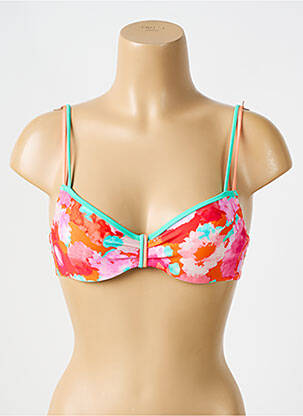 Haut de maillot de bain bretelles élastiquées ajustables haut soutien-gorge balconnet orange MARIE JO femme