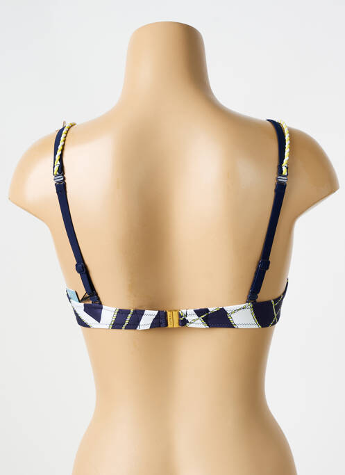 Haut de maillot de bain bretelles élastiquées ajustables haut soutien-gorge balconnet bleu MARIE JO femme